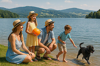 Familienausflug Rannasee in Wegscheid Bayerischer Wald